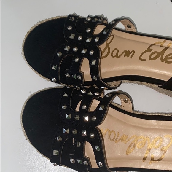 Sam Edelman kids Elsie Eleanor Wedge Sandal for girls in black - Picture 6 of 6